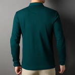 Warner Long Sleeve Polo // Dark Green (XL)