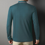 Otto Long Sleeve Polo // Green (XL)