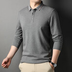 Sydney Long Sleeve Polo // Gray (S)