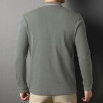 Sydney Long Sleeve Polo // Army Green (M)