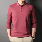 Sydney Long Sleeve Polo // Red (L)