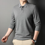 Warner Long Sleeve Polo // Gray (XL)