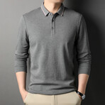 Sydney Long Sleeve Polo // Gray (S)