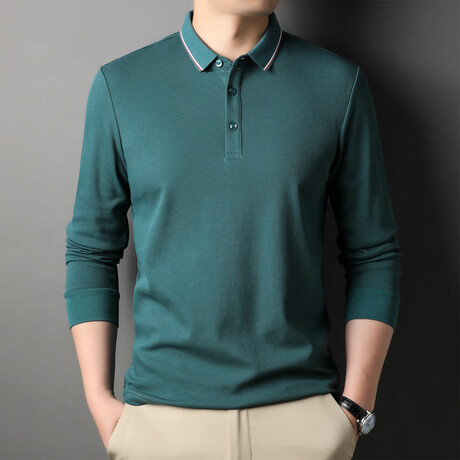 ATOM Long Sleeve Polos - For Effortless Winter Style - Touch of Modern