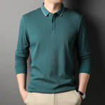 Sydney Long Sleeve Polo // Green (XS)