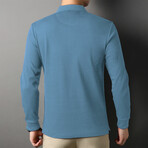 Warner Long Sleeve Polo // Light Blue (M)