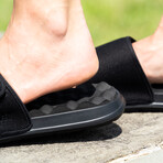 La Jolla Recovery Adjustable Slide Sandals // Black (US Men's Size 7)