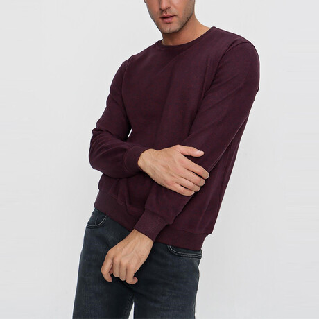 Louis Crewneck Sweatshirt // Burgundy (S)