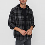 Asher Hooded Oversized Shirt // Black (S)
