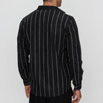 Ken Single Pocket Button-Up Shirt // Black (S)