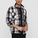 Logan Double Pocket Zip-Up Shirt // Black (S)