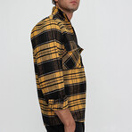 Logan Double Pocket Zip-Up Shirt // Mustard (S)