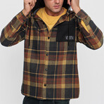 Asher Hooded Oversized Shirt // Khaki (S)