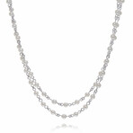 Nagai 18k White Gold Cultured Pearl Necklace // 28"-30" // New