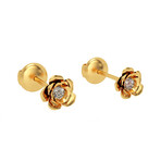 Fiori Speciale Stud Earrings (14K Gold)