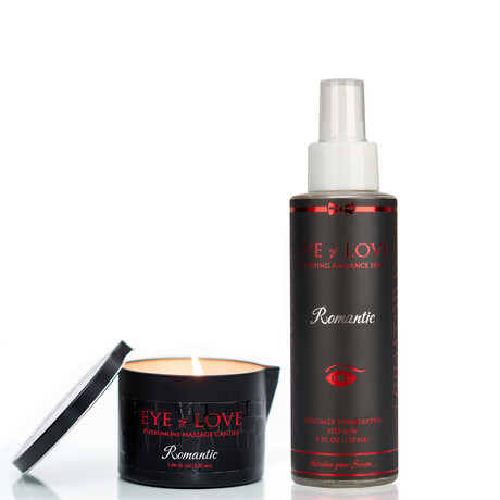 Pheromone Massage Candle & Ambiance Spray // Romantic