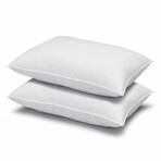 Overstuffed Plush Allergy Resistant Gel Filled Side/Back Sleeper Pillow // Set of 2 (Standard)