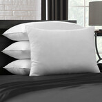 Cotton Blend Superior Down-Like SOFT Stomach Sleeper Pillow // Set of 4 (Standard)