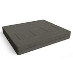 Zipline Convertible Sleeper Sofa + Three Ottomans // California King-Size Bed (Charcoal)