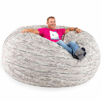 Saxx Giant Bean Bag Chair // 6' (Silver Fox)