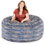 Metro Sac Bean Bag Chair // 5' (Silver Fox)