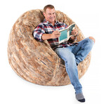 Metro Sac Bean Bag Chair // 5' (Silver Fox)