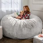 Saxx Giant Bean Bag Chair // 6' (Silver Fox)