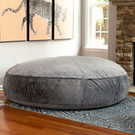 Cocoon Bean Bag // 6' (Silver Rabbit Faux Fur)