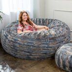 Saxx Giant Bean Bag Chair // 6' (Silver Fox)