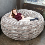 Saxx Giant Bean Bag Chair // 6' (Silver Fox)