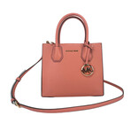 Michael Kors Medium Pebble Leather Messenger Crossbody Bag // Coral Pink