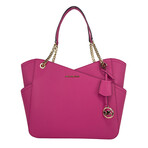 Michael Kors Set Large Cross Chain Tote Handbag // French Pink