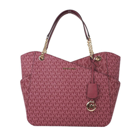 Michael Kors Set Signature X Cross Chain Tote Bag // Mulberry