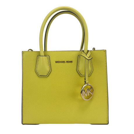 Michael Kors Medium Sunshine Leather Messenger Crossbody Handbag // Key Lime