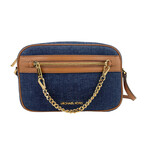 Michael Kors Set Large East Zip Chain Crossbody Bag // Denim