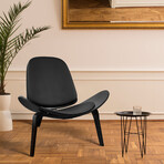 Mid Century Modern Accent Chair // Black