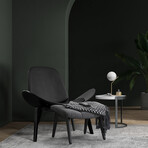 Mid Century Modern Accent Chair // Black