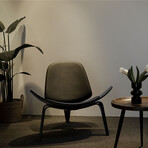 Mid Century Modern Accent Chair // Black