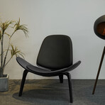 Mid Century Modern Accent Chair // Black