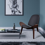 Mid Century Modern Accent Chair // Brown
