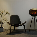 Mid Century Modern Accent Chair // Brown