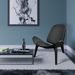 Mid Century Modern Accent Chair // Black