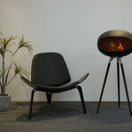 Mid Century Modern Accent Chair // Brown