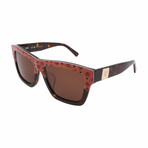 Unisex MCM607SA-258 Square Sunglasses // Cognac Visett + Havana