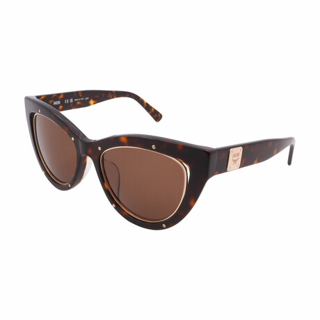 Women's MCM603-214 Cat Eye Sunglasses // Havana + Brown