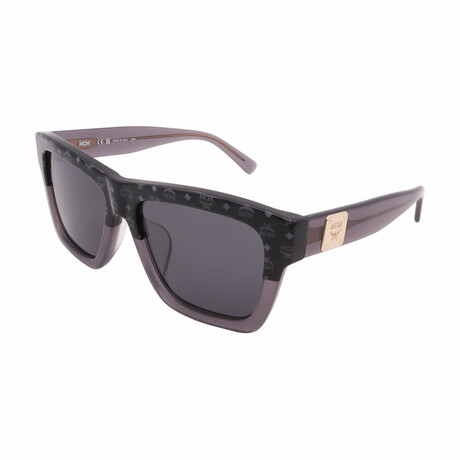 MCM // Unisex MCM607-963 Square Sunglasses // Black Visetto + Gray