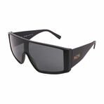 Men MCM688S-012 Shield Sunglasses // Matte Black + Gray