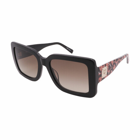 Women's MCM711S-001 Square Sunglasses // Black + Brown