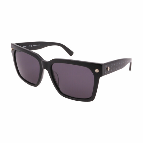 Unisex MCM 635S-004 Square Sunglasses // Black Visetos + Black