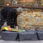 Athalon Wheeled Everything Ski & Board Bag // Heather Gray